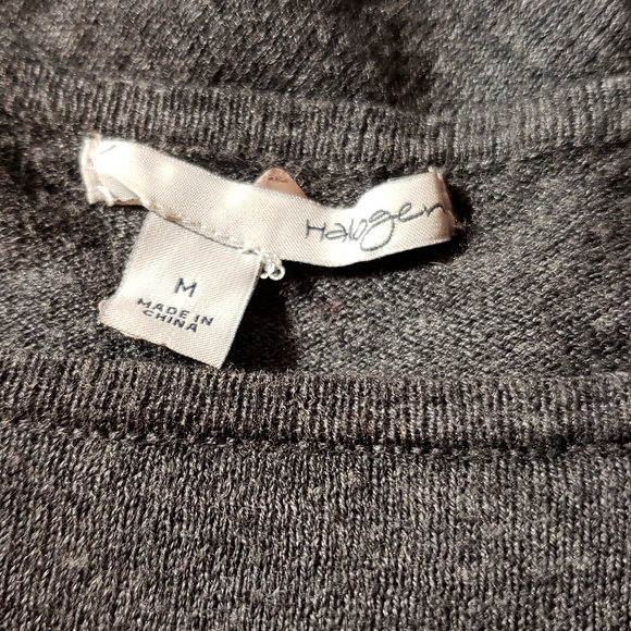 Halogen Long Sleeve Gray Tunic Top - Picture 3 of 4